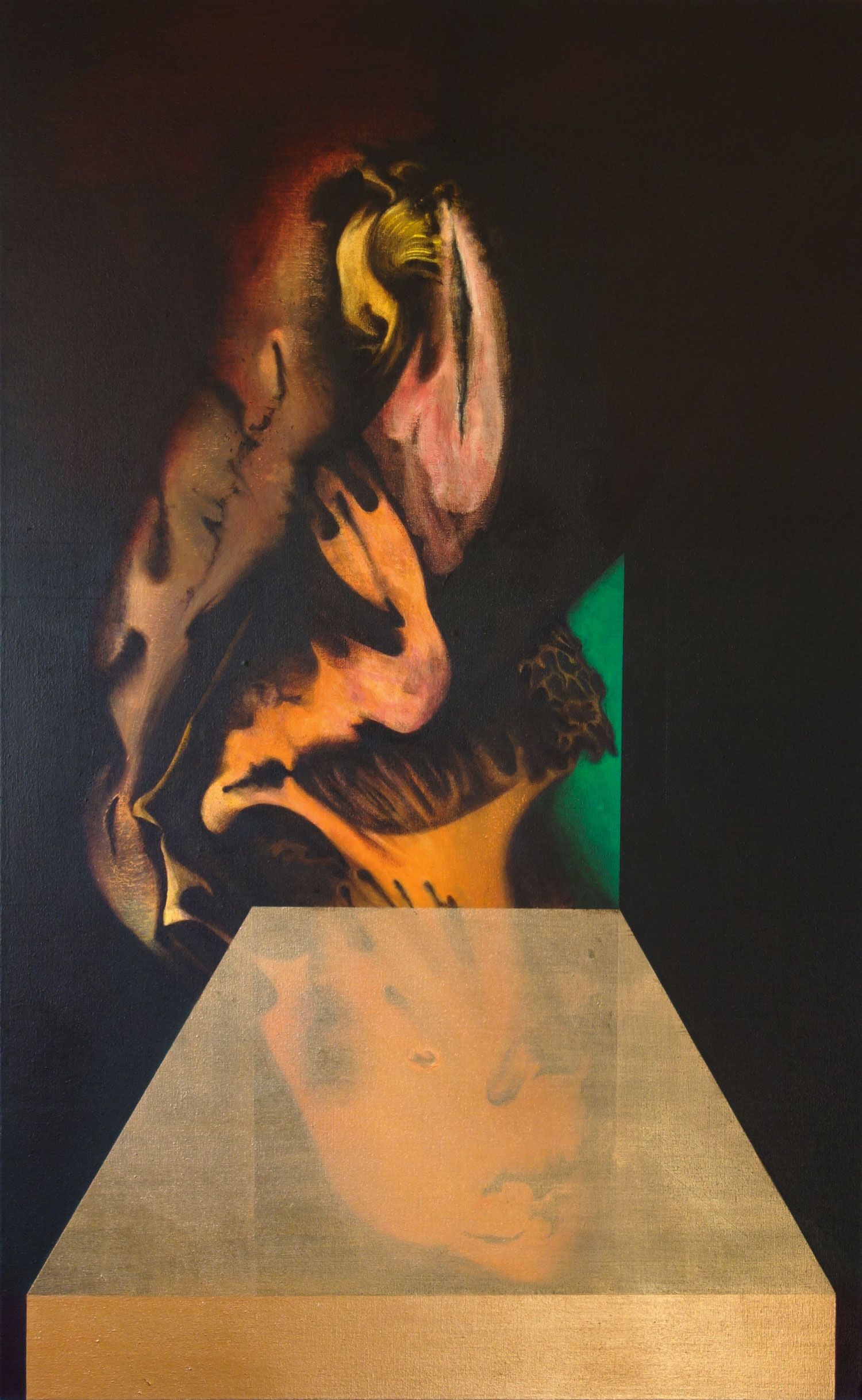 2014, Confrontation 4, acrylique sur toile, 50 x 80-cm