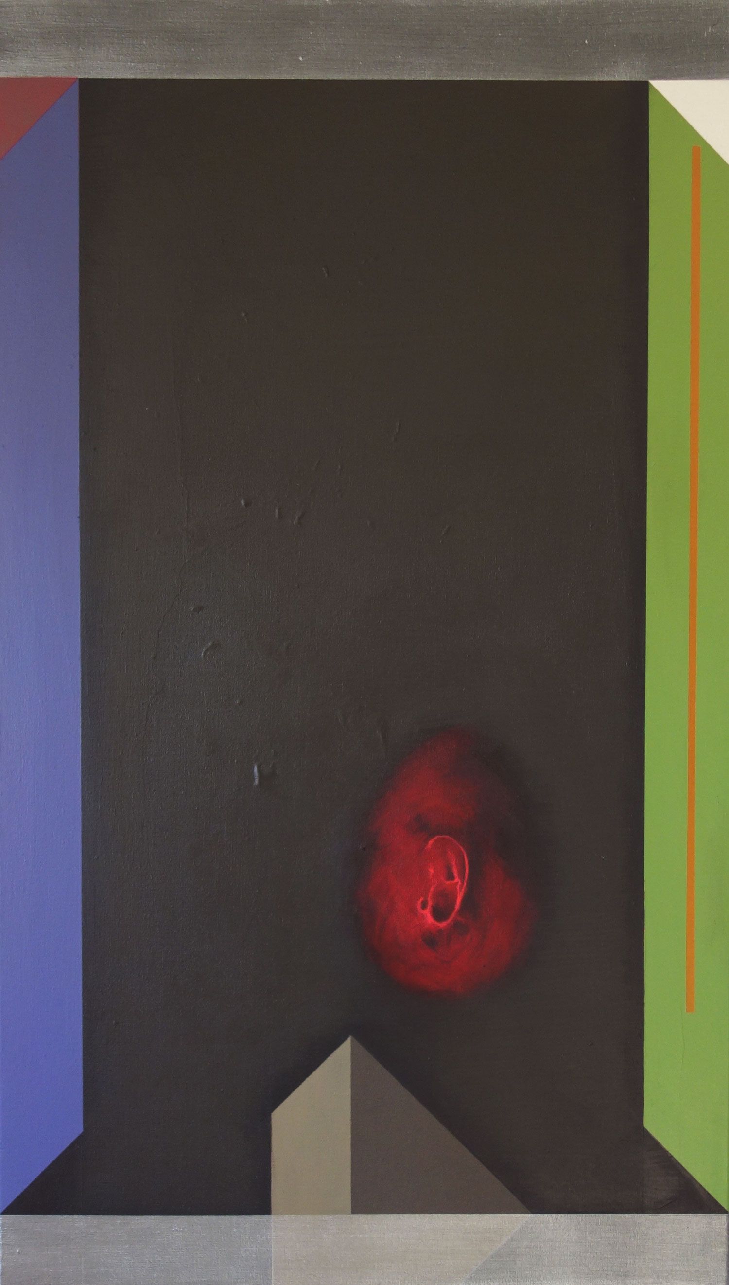 2014, Confrontation 7, acrylique sur toile, 40 x 70-cm