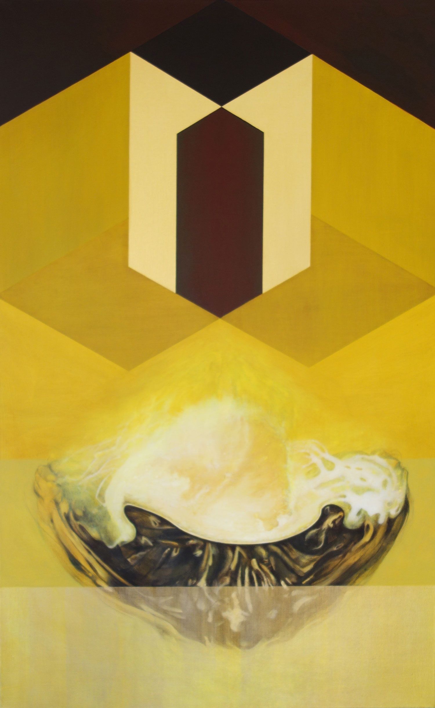 2014, Confrontation 5, acrylique sur toile, 50 x 80-cm