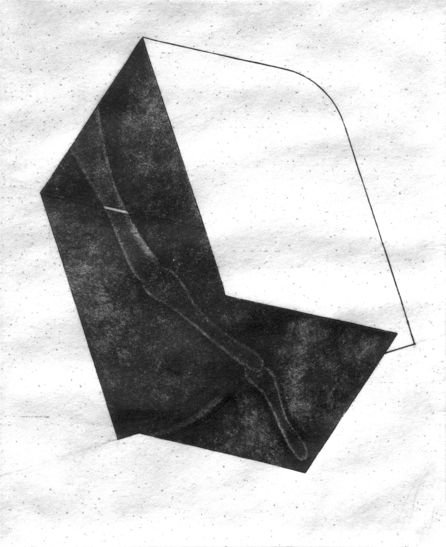 2012, Rhomboïde, burin et pointe sur cuivre, 9cm x 11cm